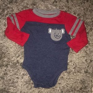 Baby boy elephant onesie